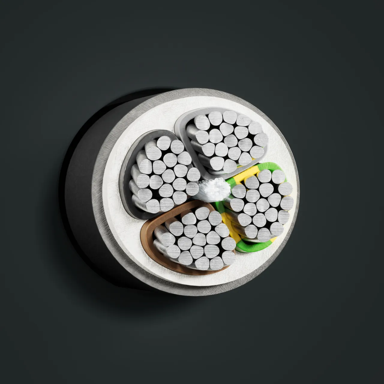Cable: NA2XY-J or NA2XY-O: cross-section