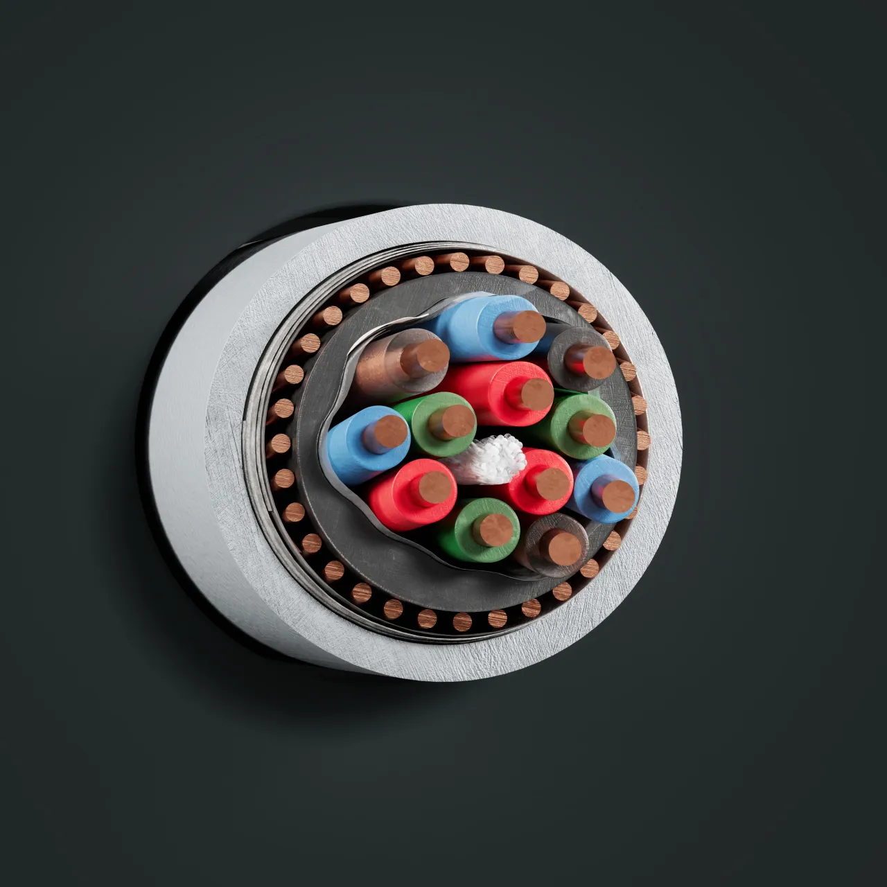 Cable: S-2Y2YCB2Y quad (J 0.65) HD: cross-section
