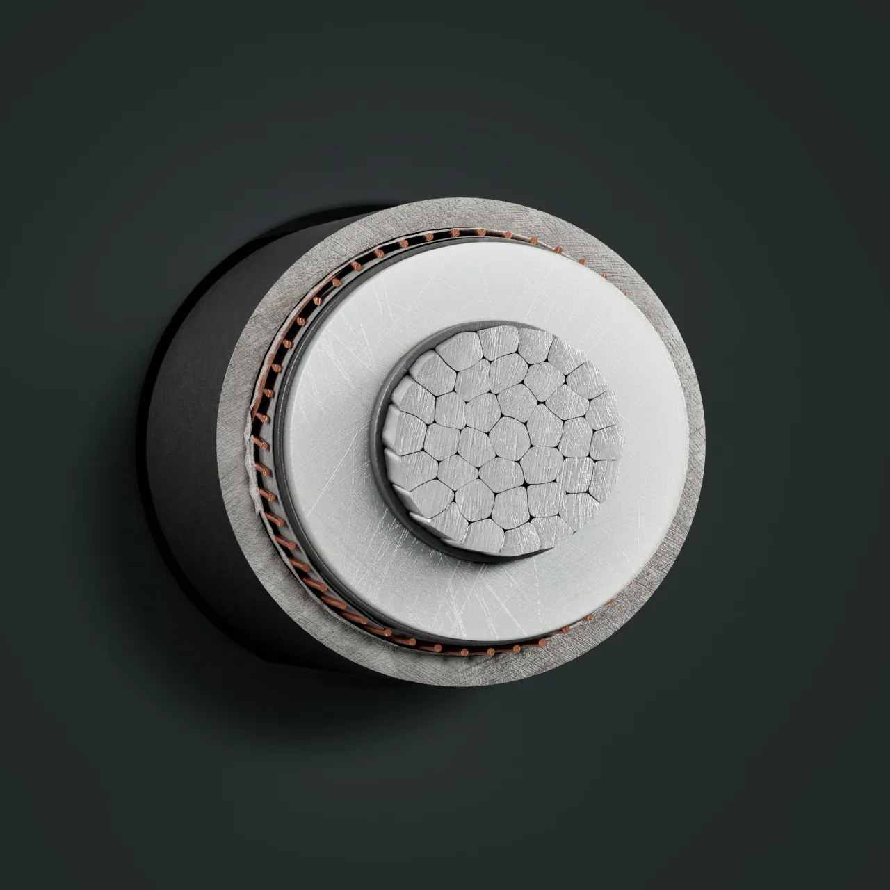 Cable: A2XS(F)2Y 18/30 kV IEC: cross-section