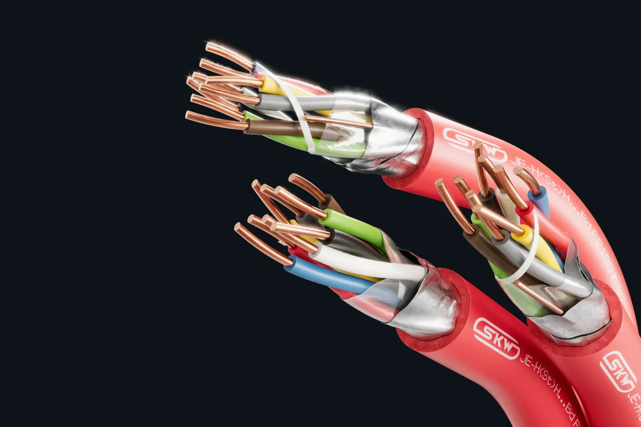Kabelbild - JE-H(St)H...Bd FE180/E30 rot, Brandmeldekabel